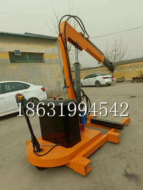 隆化县自卸车厢随车吊 自制轮式四不像起重机 四驱平板吊 5吨 贵盛